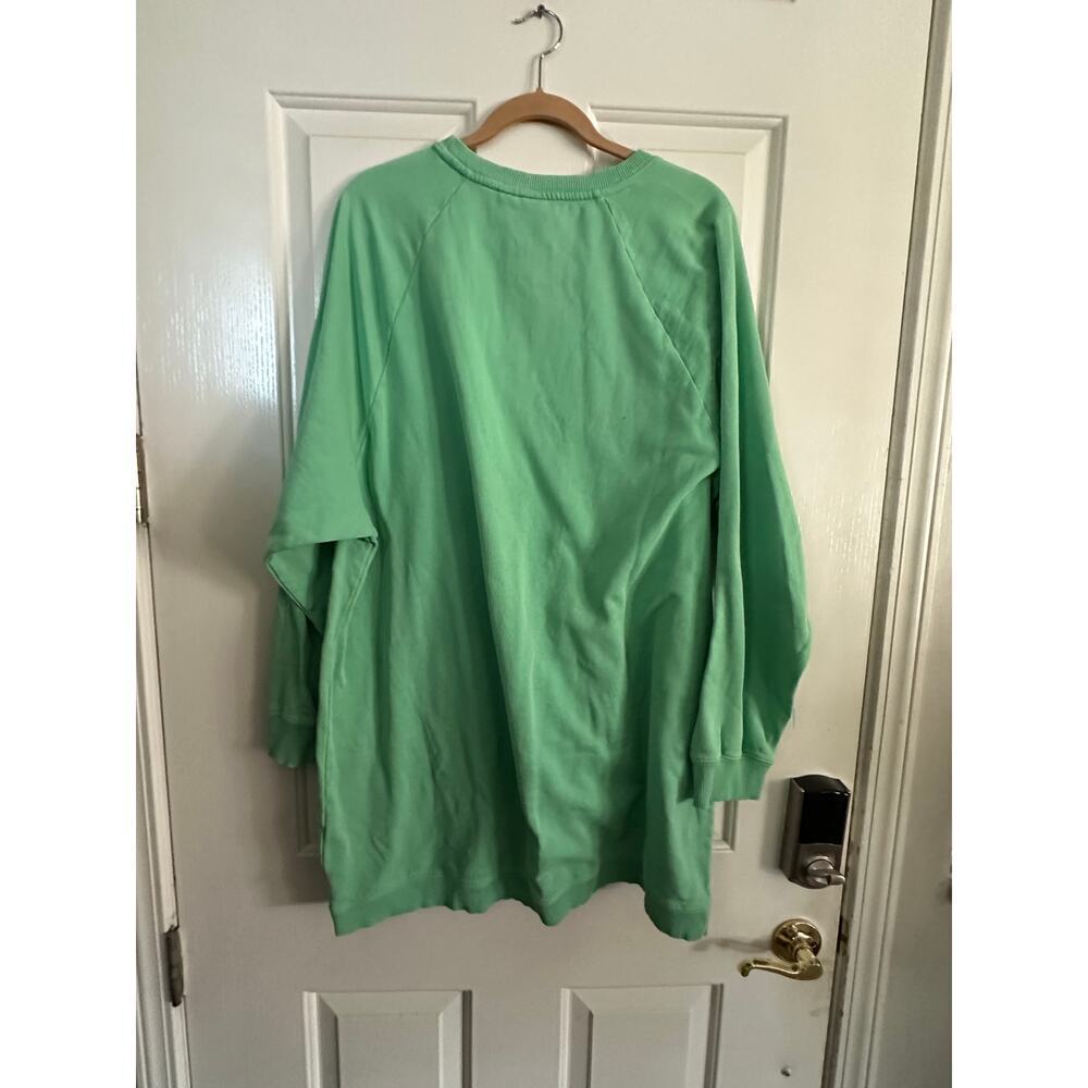 ROXY Women's Green Crew Neck Breaking Waves Sweatshirt Size XXL - Picture 8 of 8